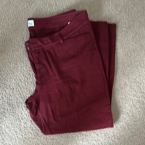 Women’s Burgundy Old Navy the Diva Pants
